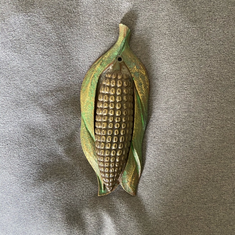 Vintage Brass Corncob Door Knocker